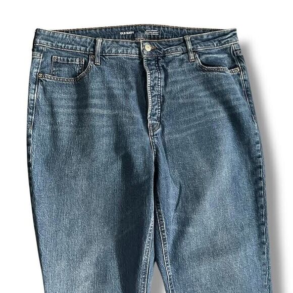 Old Navy Jeans Women's Sz 14 Blue Pop Icon Skinny Extra High-Rise Slim P… - Picture 3 of 10